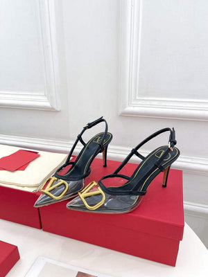 Valentino WS0R01QJG slingback pump transparent material 80mm V75437 - 35 - View 3