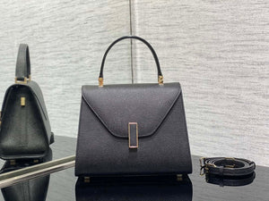 Valextra Iside Top Handle Mini Bag Black WBES0036028 - Default Title - View 1