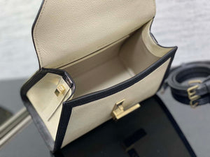 Valextra Iside Top Handle Mini Bag WBES0036028 White& Black - Default Title - View 7