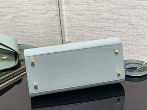 Valextra WBES0056028 Iside Top Handle Medium Bag Blue - Default Title - View 6