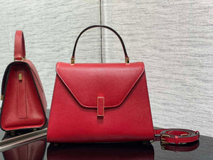 Valextra WBES0056028 Iside Top Handle Medium Bag Red - Default Title - View 1