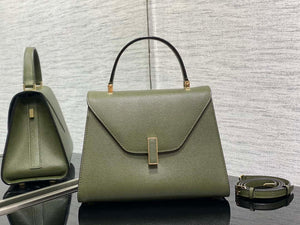 Valextra WBES0056028 Iside Top Handle Medium Bag Green - Default Title - View 1