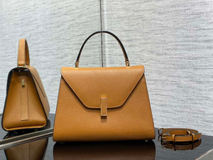 Valextra WBES0056028 Iside Top Handle Medium Bag Tan - Default Title - View 1