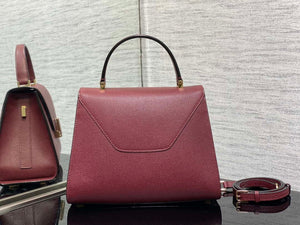 Valextra WBES0056028 Iside Top Handle Medium Bag Wine Red - Default Title - View 4