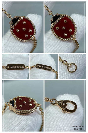 Van Cleef & Arpels Lucky Spring bracelet closed wings ladybug VCARP7R000 - Default Title - View 7