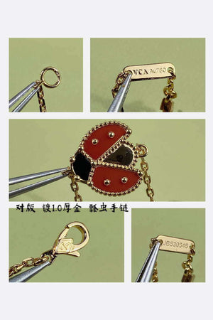 Van Cleef & Arpels Lucky Spring pendant open wings ladybug Rose Gold VCARP7R100 - Default Title - View 5