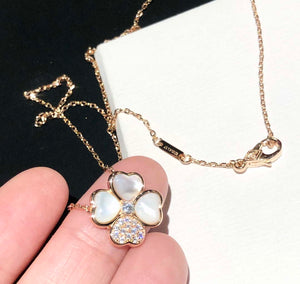 Van Cleef Arpels VCARO8FO00 Necklace Sweet Alhambra Pendant Rose Gold V80991 - Default Title - View 5