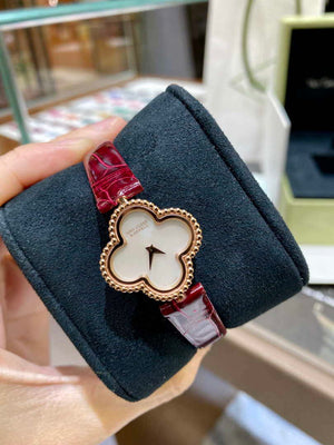 Van Cleef & Arpels VCARO8SF00 Sweet Alhambra watch 18K rose gold Mother-of-pearl VCA90001 - Default Title - View 16