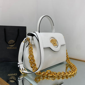 Versace DBFI039 La Medusa Medium Handbag 1039 White Gold - Default Title - View 3