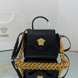 Versace DBFI040 La Medusa Small Handbag 1040 Black Gold - Default Title - View 1
