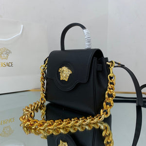 Versace DBFI040 La Medusa Small Handbag 1040 Black Gold - Default Title - View 4