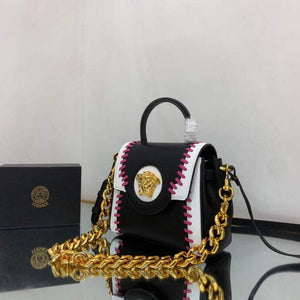 Versace DBFI040 La Medusa Small Handbag Black white - Default Title - View 4