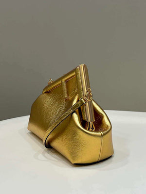 Fendi 8BP129 First Small Gold laminated leather bag 80018M - Default Title - View 3