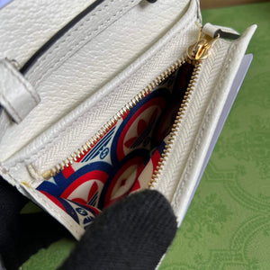 Adidas x Gucci card case with Horsebit 702248 Off-white and black leather - Default Title - View 9