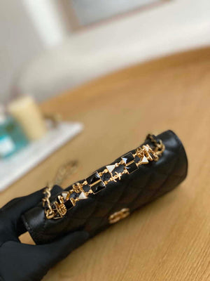 Chanel AP2946 Phone Holder Clutch with Chain Lambskin Black - Default Title - View 4