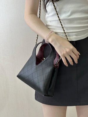 Chanel Hobo Bag Calfskin & Gold-Tone Metal As6392 Black - Default Title - View 13
