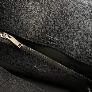 YSL 378299 Yves Saint Laurent Classic Sac De Jour Small in Grained Leather Black - Default Title - View 9
