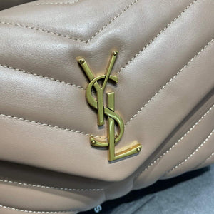 YSL 494699 Saint Laurent Small Loulou in Matelasse Y Leather Bag Nued Pink - Default Title - View 4