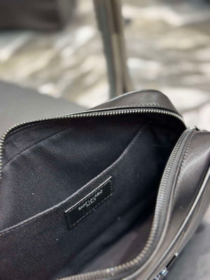 YSL 520534 Lou Camera Bag In Matelass¨¦ Leather Black with Black Logo - Default Title - View 6