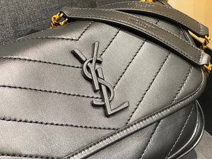 YSL 533037 Yves Saint Laurent Niki Baby In Crinkled Vintage Leather Bag Black - Default Title - View 3