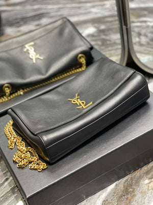 YSL 553804 Saint Laurent Reversible Medium Kate in Suede Black - Default Title - View 6