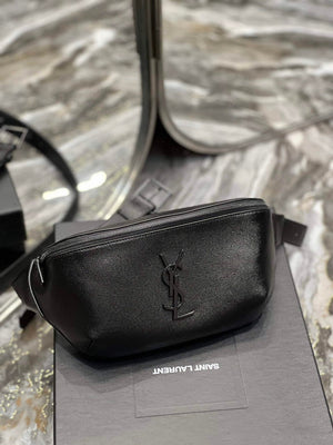 YSL 569737 Classic Crossbody Leather Bag Black Buckle - Default Title - View 1