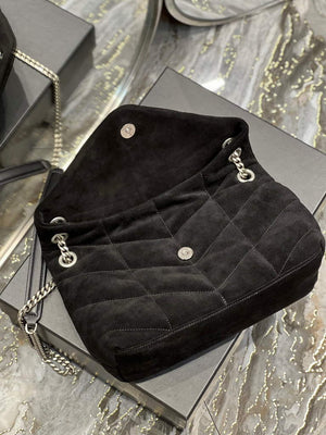 YSL 577476 Saint Laurent Puffer Small Bag In Quilted Lambskin Leather Black - Default Title - View 8