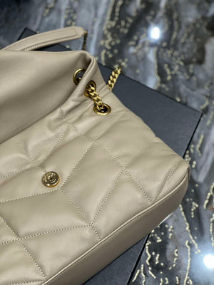 YSL 577476 Saint Laurent Puffer Small In Nappa Leather Apricot - Default Title - View 7