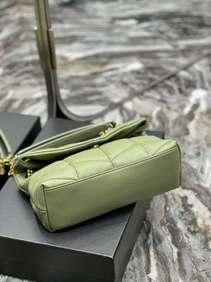 YSL 577476 Saint Laurent Puffer Small In Nappa Leather avocado green - Default Title - View 7