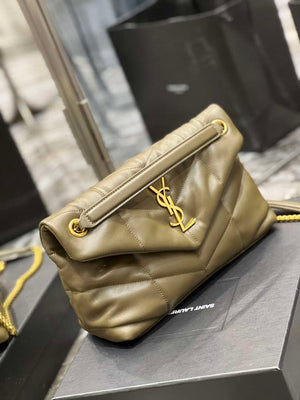 YSL 577476 Saint Laurent Puffer Small In Nappa Leather Green - Default Title - View 2