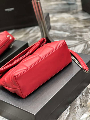 YSL 577476 Saint Laurent Puffer Small In Nappa Leather Red - Gold - View 16
