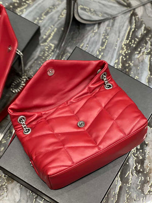 YSL 577476 Saint Laurent Puffer Small In Nappa Leather Red - Gold - View 17