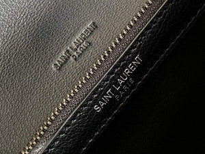 YSL 600279 College Medium In Matelass¨¦ Leather Black with Silver - Default Title - View 8
