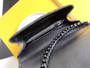 YSL 600279 College Medium In Matelass¨¦ Leather Black with Black - Default Title - View 9