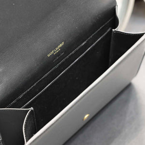YSL 617662 Cassandre Matelass¨¦ Flap pouch in Black leather - Default Title - View 8