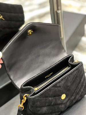 YSL 630951 Loulou Toy Bag In Matelass¨¦ Y Leather Saint Laurent Black - Default Title - View 7