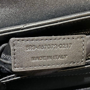 YSL 630951 Saint Laurent Loulou Toy Bag In Matelass¨¦ Y Leather Black Silvery - Default Title - View 8
