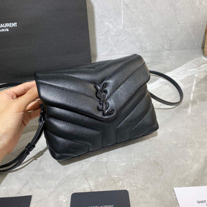 YSL 630951 Saint Laurent Loulou Toy Bag In Matelass¨¦ Y Leather Black with Hardward Black - Default Title - View 2