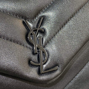 YSL 630951 Saint Laurent Loulou Toy Bag In Matelass¨¦ Y Leather Black with Hardward Black - Default Title - View 4