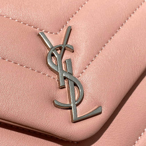 YSL 630951 Saint Laurent Loulou Toy Bag In Matelass¨¦ Y Leather Pink - Default Title - View 5