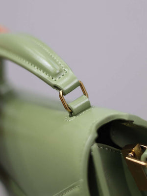 YSL 623930 Cassandra Mini Top Handle In Box Saint Laurent Green - Default Title - View 7
