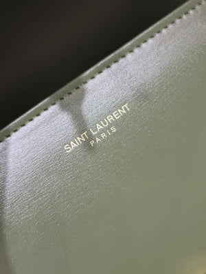 YSL 623930 Cassandra Mini Top Handle In Box Saint Laurent Green - Default Title - View 8