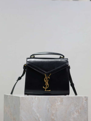 YSL 623930 Cassandra Mini Top Handle In Box Saint Laurent Black - Default Title - View 1
