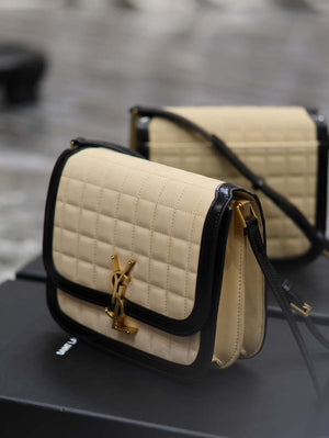 YSL 635025 Saint Laurent Solferino Medium Soft Satchel In Lambsikn Leather Apricot - Default Title - View 4