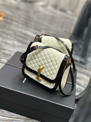YSL 635025 Saint Laurent Solferino Medium Soft Satchel In Lambsikn Leather Beige - Default Title - View 8