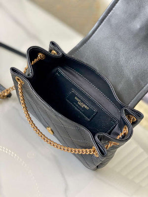 YSL 6727381 Mini Nolita In Lambskin Bag Black - Default Title - View 8