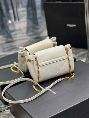 YSL 6727381 Mini Nolita In Lambskin White - Default Title - View 9