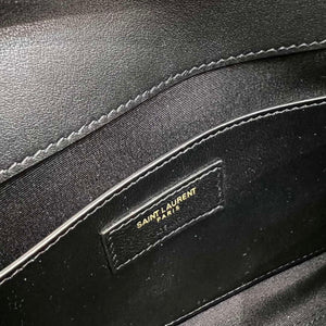 YSL 675626 Manhattan Small Shoulder Bag In Patent Leather Black - Default Title - View 14
