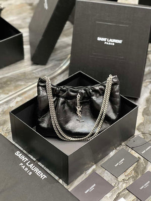 YSL 681632 Saint Laurent Mini leather shoulder bag Black - Default Title - View 1
