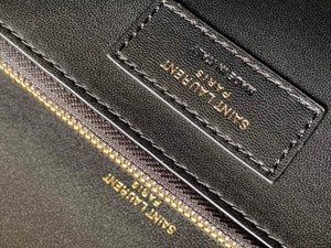 YSL 695724 Gaby Mini Satchel In Quilted Lacquered Leather black - Default Title - View 9